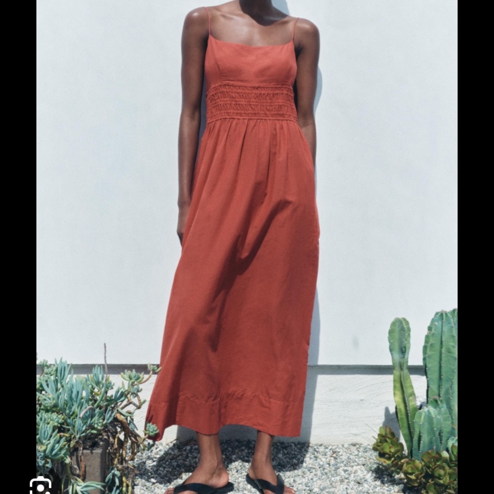 Zara Rust Maxi Dress
